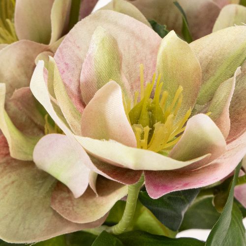 Christmas rose artificial flower decoration, 30cm bunch of 4 pieces | Floristik24.co.uk