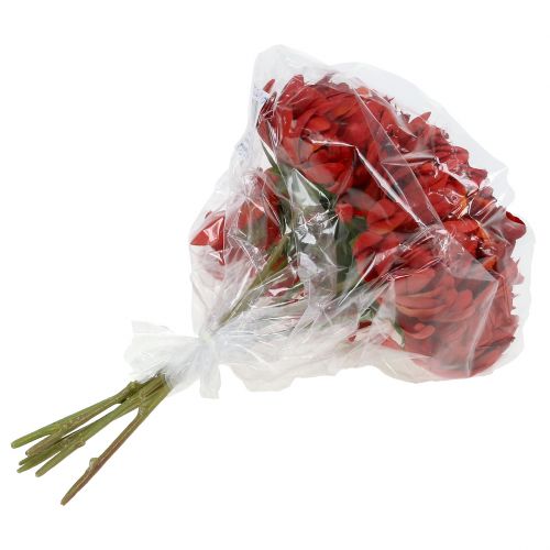 Product Chrysanthemum Bouquet Vermilion 28cm 6 pcs