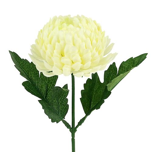 Floristik24 Artificial chrysanthemum cream Ø7cm L18cm