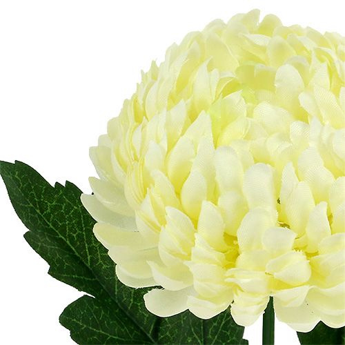 Floristik24 Artificial chrysanthemum cream Ø7cm L18cm