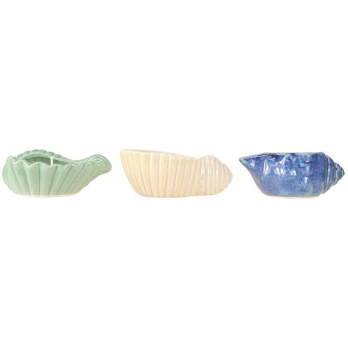 Product Citronella Candle Shell Ceramic Outdoor Candle 14cm 3pcs