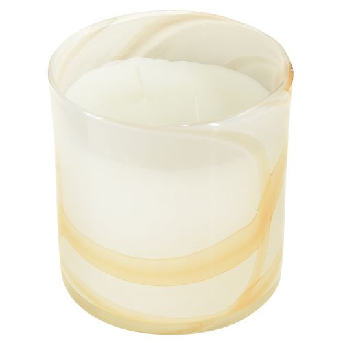 Citronella candle scented candle in glass white Ø12cm H12,5cm