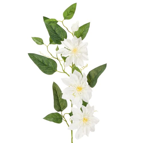 Artificial clematis branch with blossoms for elegant and low-maintenance decoration, 81cm, 2 pieces