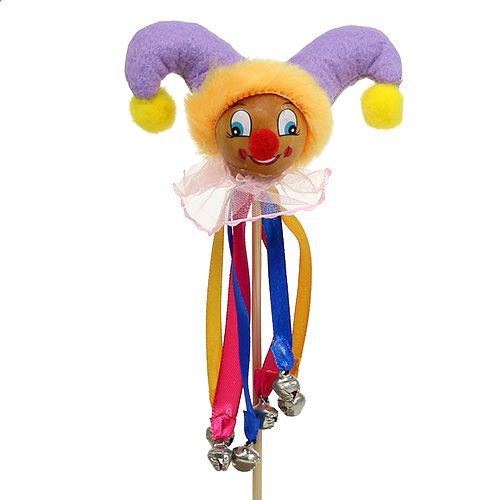 Floristik24 Harlequin on staff 9cm x 6cm L26,5cm 6pcs