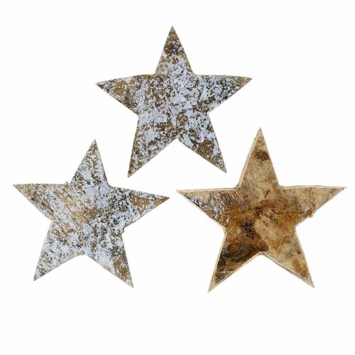 Floristik24 Coconut star washed white 5cm 50pcs