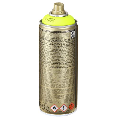 Product Color Spray Yellow Montana Cans Acrylic Spray Neon 400ml