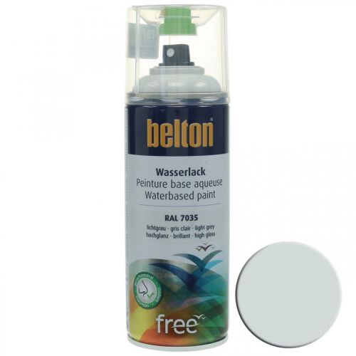 Belton free water-based paint gray high gloss spray light gray 400ml