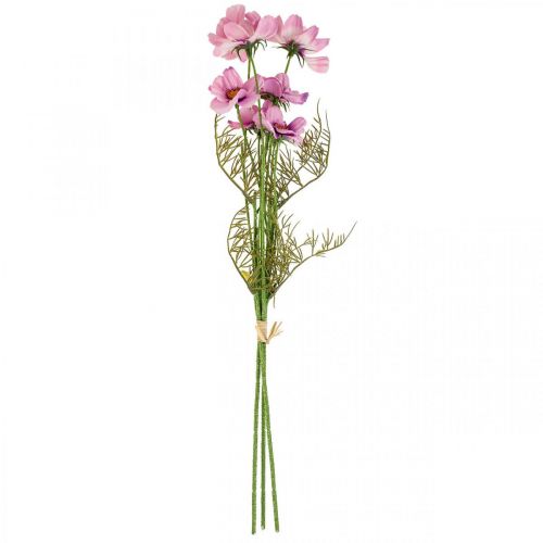 Floristik24 Cosmea jewelry basket purple artificial flowers summer 51cm 3pcs