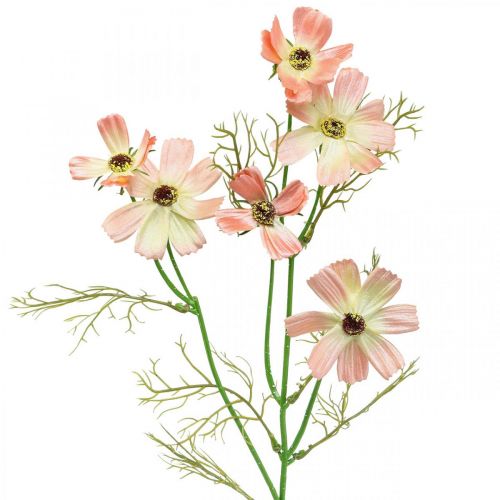 Floristik24 Cosmea jewelry basket Peach artificial flowers summer flowers 61cm