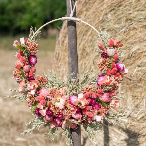 Product Cosmea jewelry basket Peach artificial flowers summer flowers 61cm