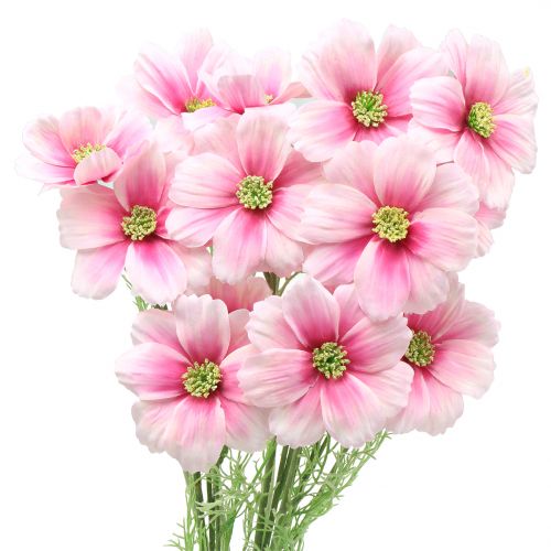 Floristik24 Cosmea artificial pink 77cm 3pcs