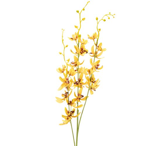 Artificial Cymbidium orchid as a flower stem for elegant decoration, 95cm, 2 pieces