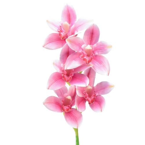 Cymbidium orchid artificial 5 flowers pink 65cm