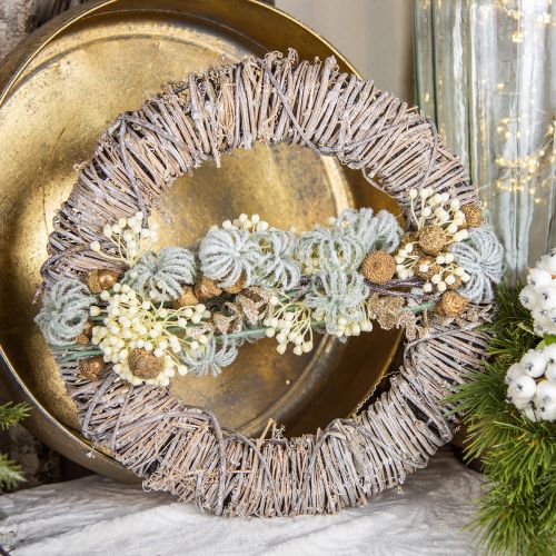 Floristik24 DIY box door wreath Advent decoration wreath Christmas wreath Ø38cm