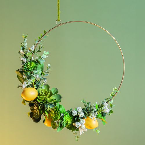 Floristik24 DIY box decoration with lemon decoration for hanging Ø40cm