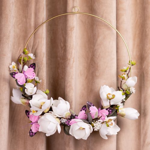 Product DIY box magnolia loop with eucalyptus window decoration wall decoration 30.5cm