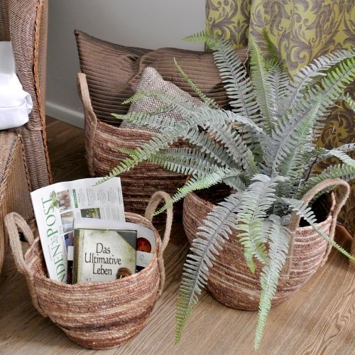 Product Rattan basket natural/brown Ø40/32/26cm 3pcs