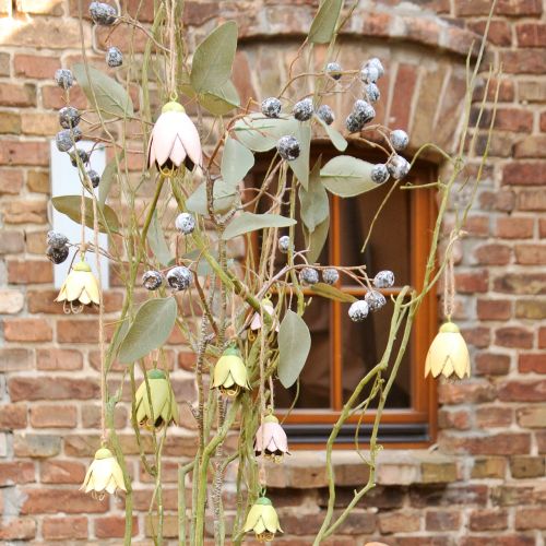 Floristik24 Deco hanger metal flowers tulip 6cm 3pcs