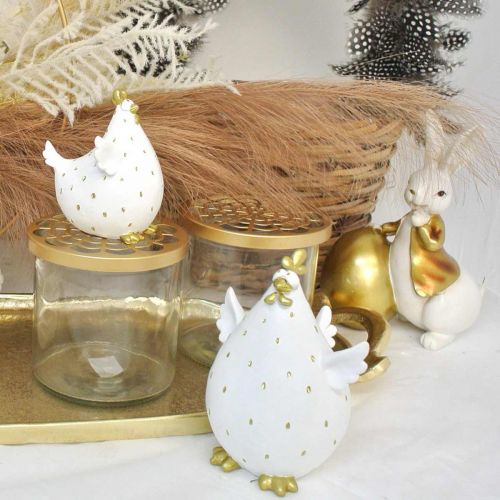 Floristik24 Original Easter decoration, funny chicken, table decoration spring, Easter chicken H9cm 1 pc