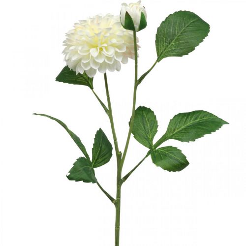 Product Dahlia artificial artificial flowers cream green 2 flowers 60cm