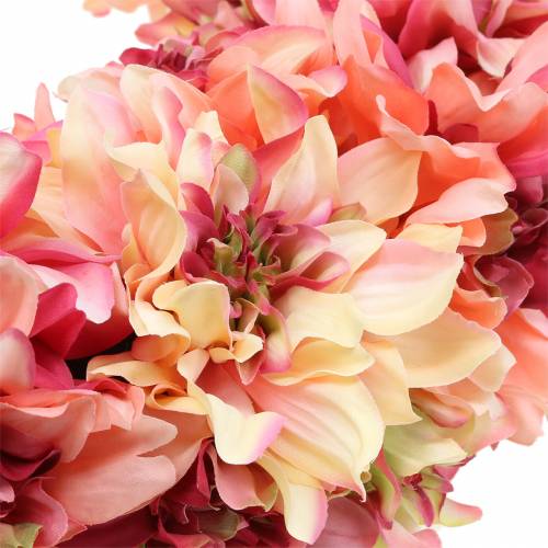 Product Dahlia blossom wreath pink, cream Ø42cm