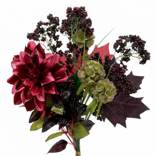 Floristik24 Artificial decorative bouquet with dahlia and berries lilac 45cm