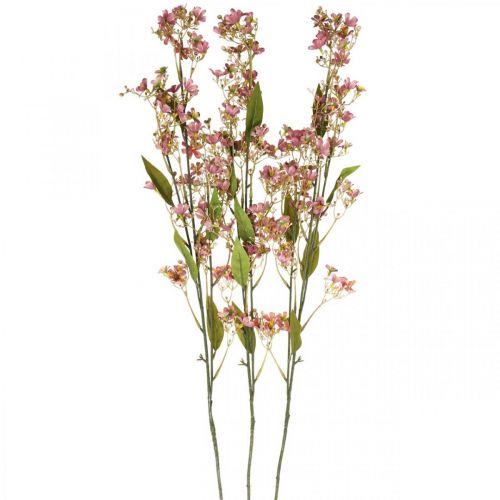 Product Decorative branch with flowers artificial pink Daphne branch 110cm 3pcs