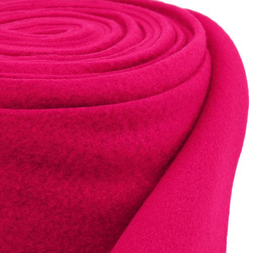 Floristik24 Decorative fleece pink 15cm 5m