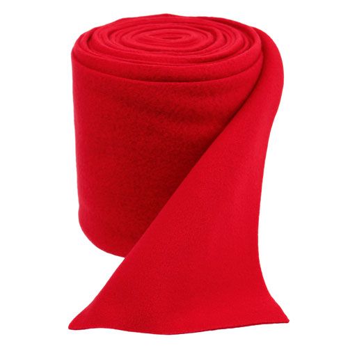 Floristik24 Deco fleece red 15cm 5m