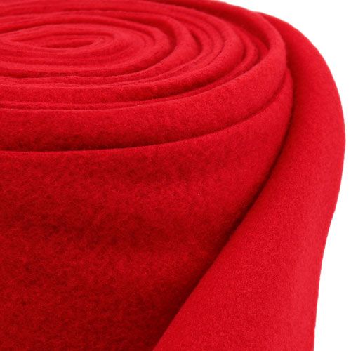 Floristik24 Deco fleece red 15cm 5m