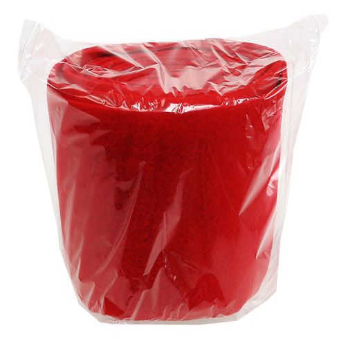 Floristik24 Deco fleece red 15cm 5m