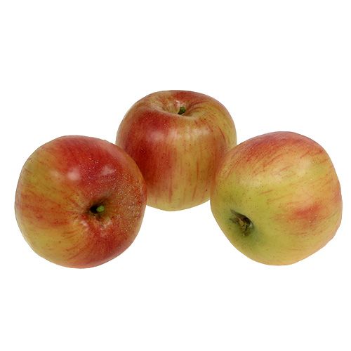 Floristik24 Deco apple Ø10cm red yellow 3pcs