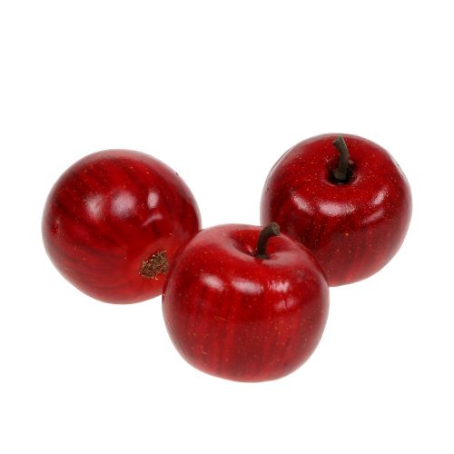 Product Deco apple red glossy 4.5cm 12pcs