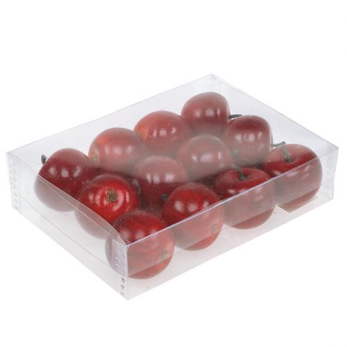 Product Decorative Apple Red Shiny 4.5cm 12 pcs