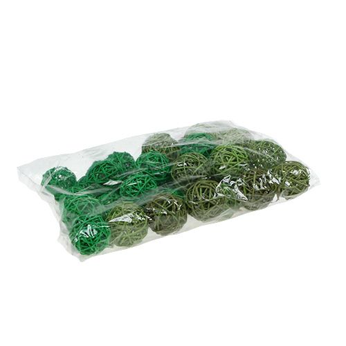 Floristik24 Deco balls green mix Ø5cm 36p