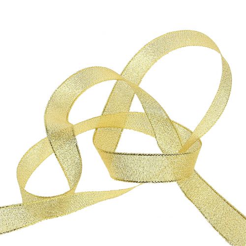 Product Decorative ribbon gold 15mm 22.5m