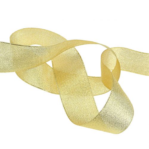 Product Decorative ribbon gold 25mm 22.5m