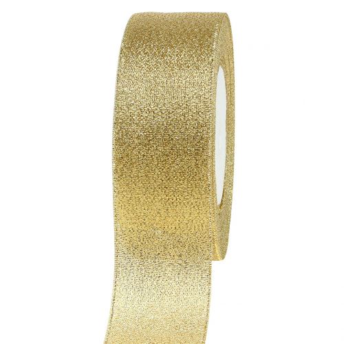 Decorative ribbon gold 40mm 22.5m