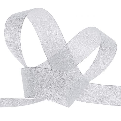 Product Decorative ribbon silver various widths 22.5m