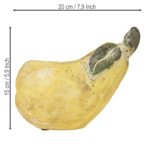 Product Decorative pear concrete planter autumn decoration 19×12.5×15.5cm