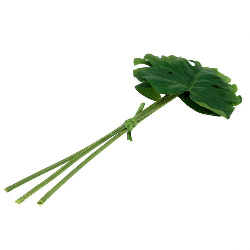 Floristik24 Deco Leaf Philo Leaf Green W11cm L29.5cm 3pcs