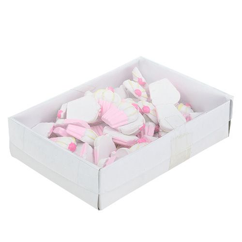 Floristik24 Miniature Deco Cupcakes Pink, White 2.5cm 60pcs