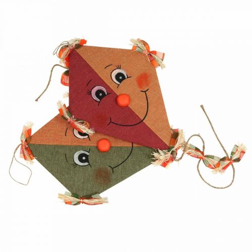 Floristik24 Deco kite for hanging assorted colors 40cm 2pcs