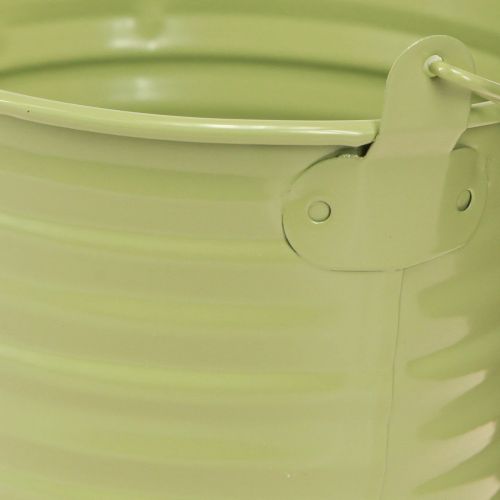 Floristik24 Decorative Bucket Metal Plant Pot Handle 4 Colors Ø11cm 8 Pcs