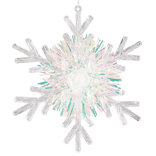 Product Decorative ice crystal snowflake for hanging Ø15cm 3pcs