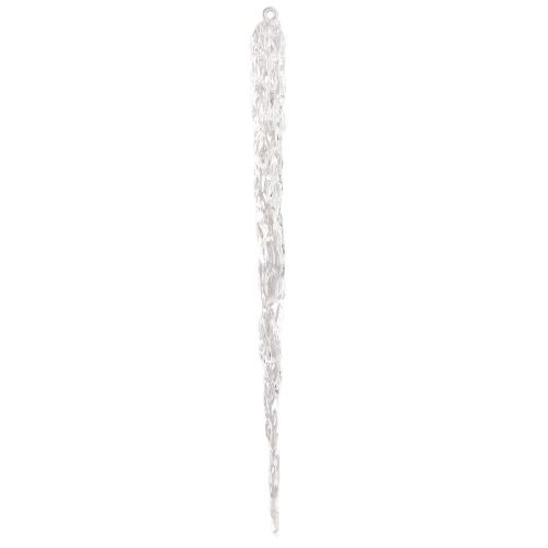 Floristik24 Decorative icicles for hanging winter decoration clear 28.5cm 3pcs