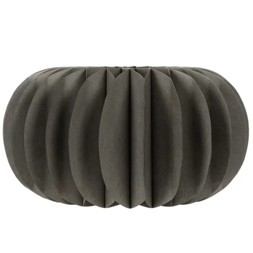 Round Black Honeycomb Paper Pumpkin Decoration 34cm for Halloween and Autumn – Set of 2 | Floristik24.co.uk