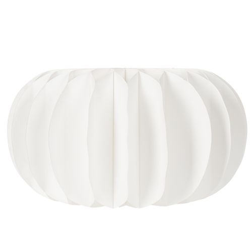 White Honeycomb Paper Pumpkin Decoration 34cm Set of 2 | Floristik24.co.uk