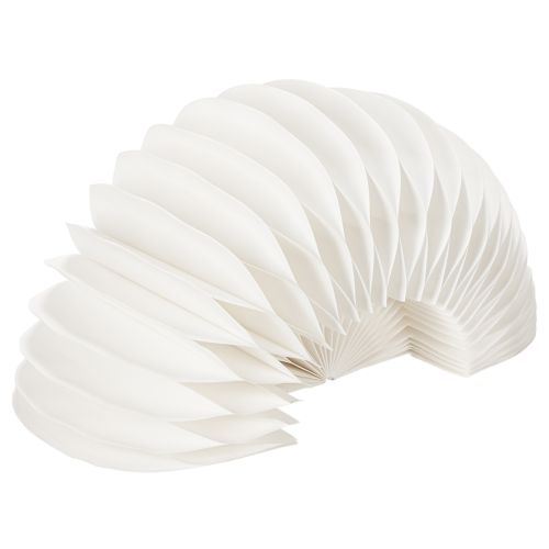 White Honeycomb Paper Pumpkin Decoration 34cm Set of 2 | Floristik24.co.uk