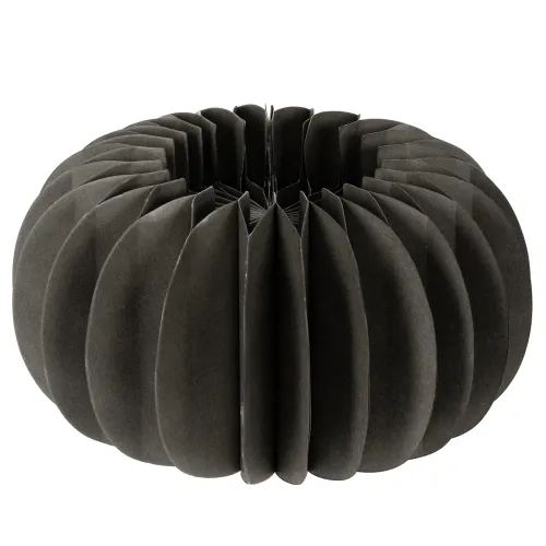 Honeycomb Paper Pumpkin Decoration Ring 24cm Dark Grey Set of 4 buy online | Floristik24.co.uk